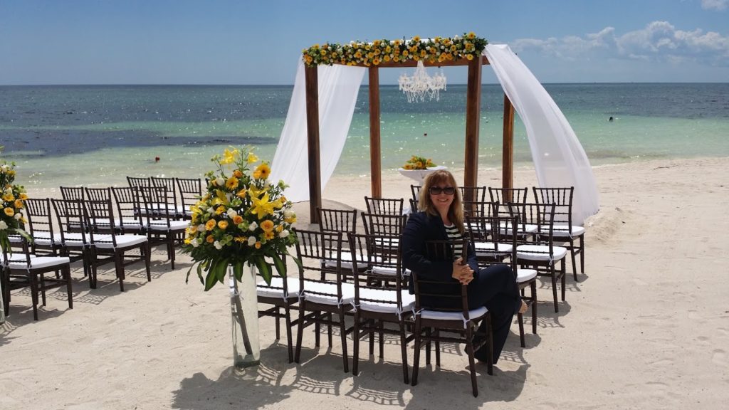 Beach wedding travel agent Laurie Keith