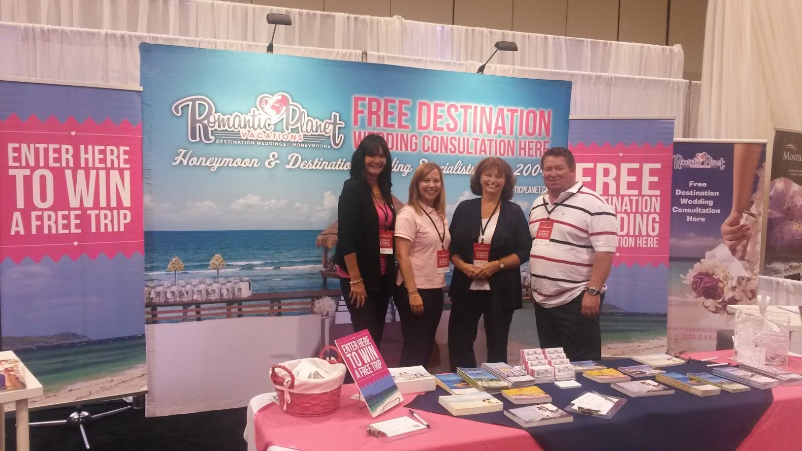 Romantic Planet Vacations booth at Canada's Bridal Show in Toronto