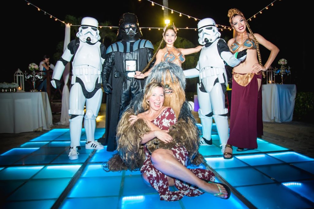 Laurie Keith has some fun at a Star Wars show in Punta Cana