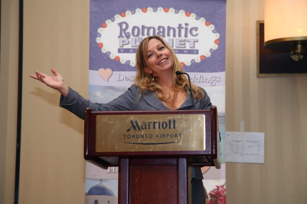 Laurie Keith is the owner of Romantic Planet Vacations and motivational public speaker for the travel industry and destination weddings